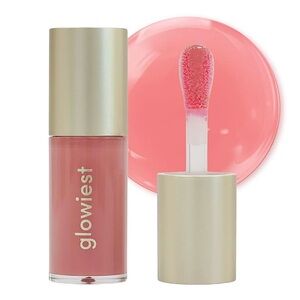 Glowiest Dream Glow Tinted Lip Oil 3-in-1 Formula in 002 Nude Mauve, 5.7 g